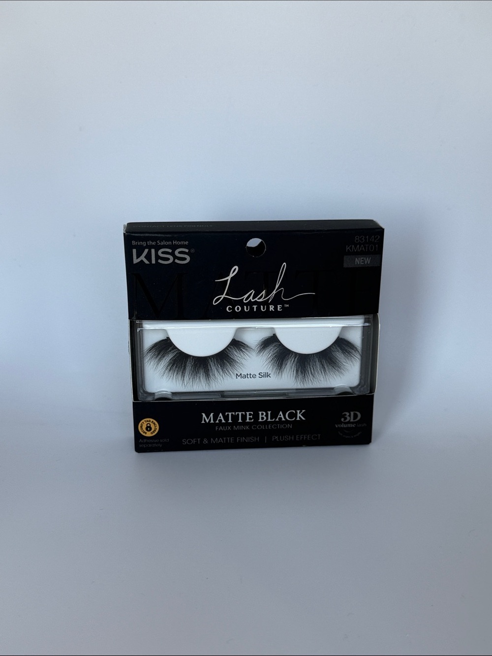 Kiss Lash Couture Matte Black 3D Faux Mink Lashes BNIB